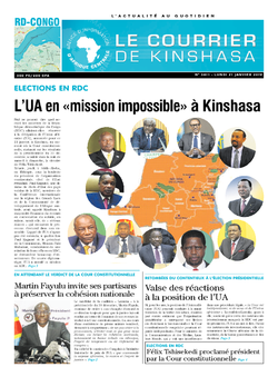 Les Dépêches de Brazzaville : Édition le courrier de kinshasa du 21 janvier 2019
