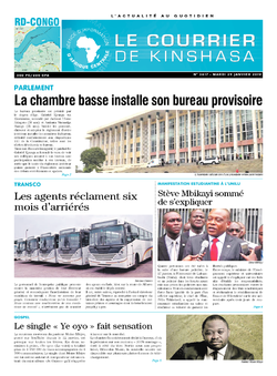 Les Dépêches de Brazzaville : Édition le courrier de kinshasa du 29 janvier 2019