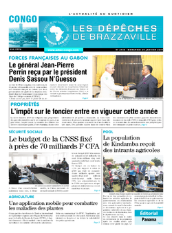 Les Dépêches de Brazzaville : Édition brazzaville du 30 janvier 2019