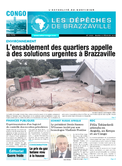 Les Dépêches de Brazzaville : Édition brazzaville du 05 février 2019