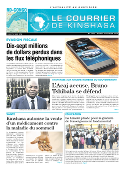 Les Dépêches de Brazzaville : Édition le courrier de kinshasa du 05 février 2019