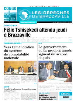 Les Dépêches de Brazzaville : Édition brazzaville du 06 février 2019