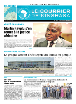 Les Dépêches de Brazzaville : Édition le courrier de kinshasa du 07 février 2019