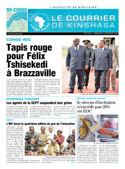 Les Dépêches de Brazzaville : Édition le courrier de kinshasa du 08 février 2019