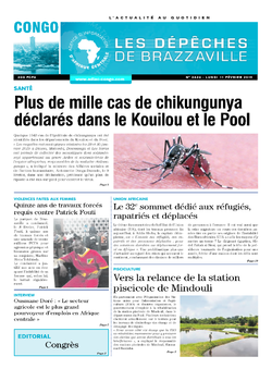 Les Dépêches de Brazzaville : Édition brazzaville du 11 février 2019