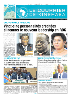 Les Dépêches de Brazzaville : Édition le courrier de kinshasa du 12 février 2019