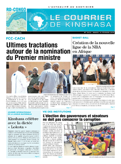 Les Dépêches de Brazzaville : Édition le courrier de kinshasa du 19 février 2019