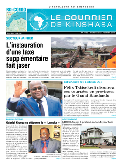 Les Dépêches de Brazzaville : Édition le courrier de kinshasa du 20 février 2019