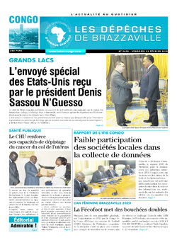 Les Dépêches de Brazzaville : Édition brazzaville du 22 février 2019