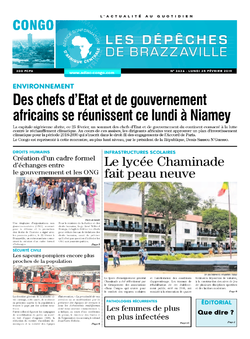 Les Dépêches de Brazzaville : Édition brazzaville du 25 février 2019