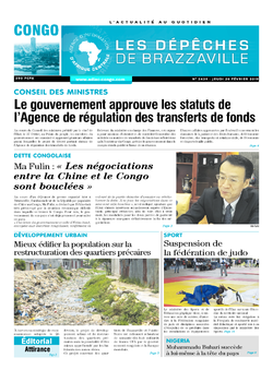Les Dépêches de Brazzaville : Édition brazzaville du 28 février 2019