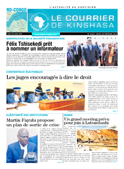 Les Dépêches de Brazzaville : Édition le courrier de kinshasa du 28 février 2019