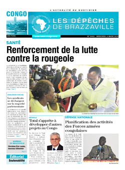 Les Dépêches de Brazzaville : Édition brazzaville du 06 mars 2019
