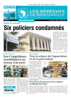 Les Dépêches de Brazzaville : Édition brazzaville du 11 mars 2019