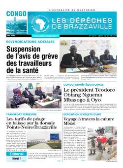 Les Dépêches de Brazzaville : Édition brazzaville du 14 mars 2019
