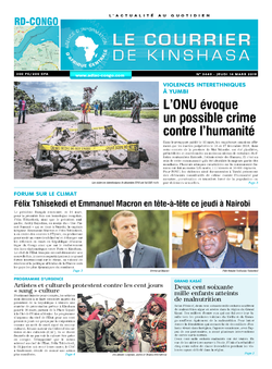 Les Dépêches de Brazzaville : Édition le courrier de kinshasa du 14 mars 2019