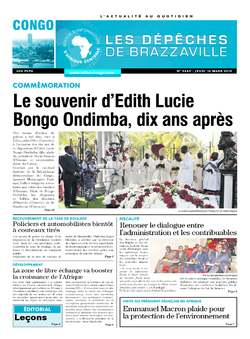 Les Dépêches de Brazzaville : Édition brazzaville du 15 mars 2019