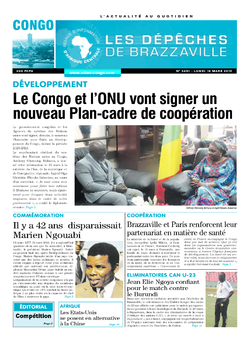 Les Dépêches de Brazzaville : Édition brazzaville du 18 mars 2019