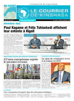 Les Dépêches de Brazzaville : Édition le courrier de kinshasa du 28 mars 2019