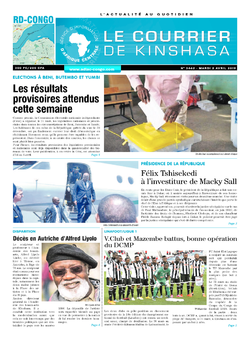Les Dépêches de Brazzaville : Édition le courrier de kinshasa du 02 avril 2019