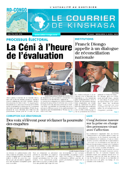 Les Dépêches de Brazzaville : Édition brazzaville du 03 avril 2019