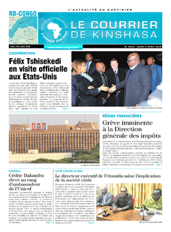 Les Dépêches de Brazzaville : Édition le courrier de kinshasa du 04 avril 2019