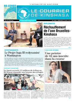 Les Dépêches de Brazzaville : Édition le courrier de kinshasa du 05 avril 2019