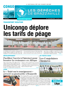 Les Dépêches de Brazzaville : Édition brazzaville du 10 avril 2019