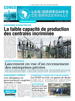 Les Dépêches de Brazzaville : Édition brazzaville du 11 avril 2019