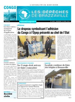 Les Dépêches de Brazzaville : Édition brazzaville du 12 avril 2019