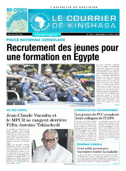 Les Dépêches de Brazzaville : Édition le courrier de kinshasa du 17 avril 2019