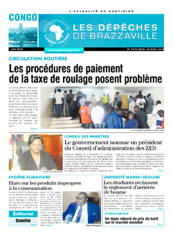 Les Dépêches de Brazzaville : Édition brazzaville du 18 avril 2019