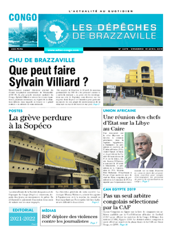 Les Dépêches de Brazzaville : Édition brazzaville du 19 avril 2019