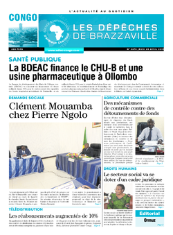 Les Dépêches de Brazzaville : Édition brazzaville du 25 avril 2019