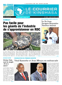 Les Dépêches de Brazzaville : Édition le courrier de kinshasa du 29 avril 2019