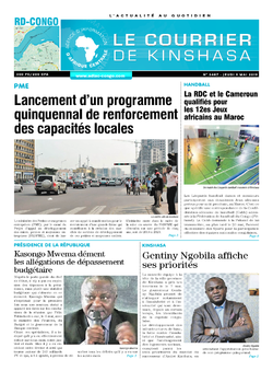 Les Dépêches de Brazzaville : Édition le courrier de kinshasa du 09 mai 2019