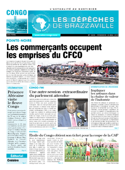 Les Dépêches de Brazzaville : Édition brazzaville du 24 mai 2019