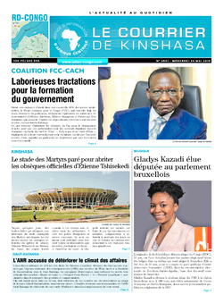 Les Dépêches de Brazzaville : Édition le courrier de kinshasa du 29 mai 2019