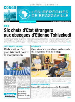 Les Dépêches de Brazzaville : Édition brazzaville du 31 mai 2019