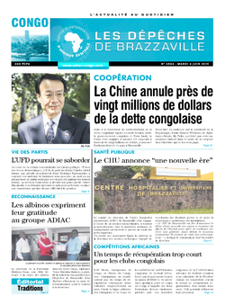 Les Dépêches de Brazzaville : Édition brazzaville du 04 juin 2019