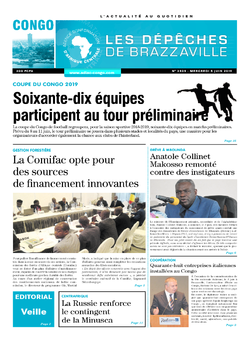 Les Dépêches de Brazzaville : Édition brazzaville du 05 juin 2019