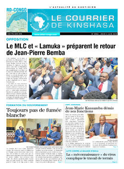 Les Dépêches de Brazzaville : Édition le courrier de kinshasa du 06 juin 2019