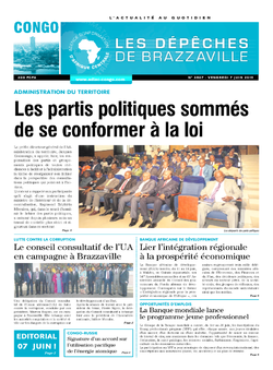 Les Dépêches de Brazzaville : Édition brazzaville du 07 juin 2019