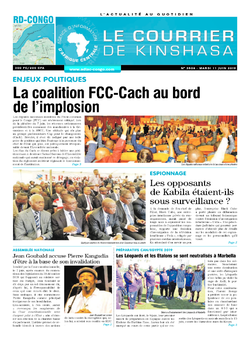 Les Dépêches de Brazzaville : Édition brazzaville du 11 juin 2019