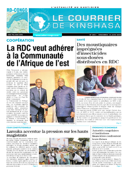 Les Dépêches de Brazzaville : Édition le courrier de kinshasa du 14 juin 2019