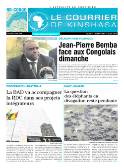 Les Dépêches de Brazzaville : Édition le courrier de kinshasa du 19 juin 2019