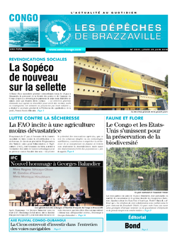 Les Dépêches de Brazzaville : Édition brazzaville du 20 juin 2019