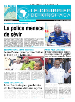 Les Dépêches de Brazzaville : Édition le courrier de kinshasa du 25 juin 2019