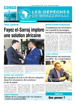 Les Dépêches de Brazzaville : Édition brazzaville du 27 juin 2019