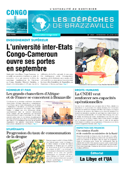 Les Dépêches de Brazzaville : Édition brazzaville du 28 juin 2019